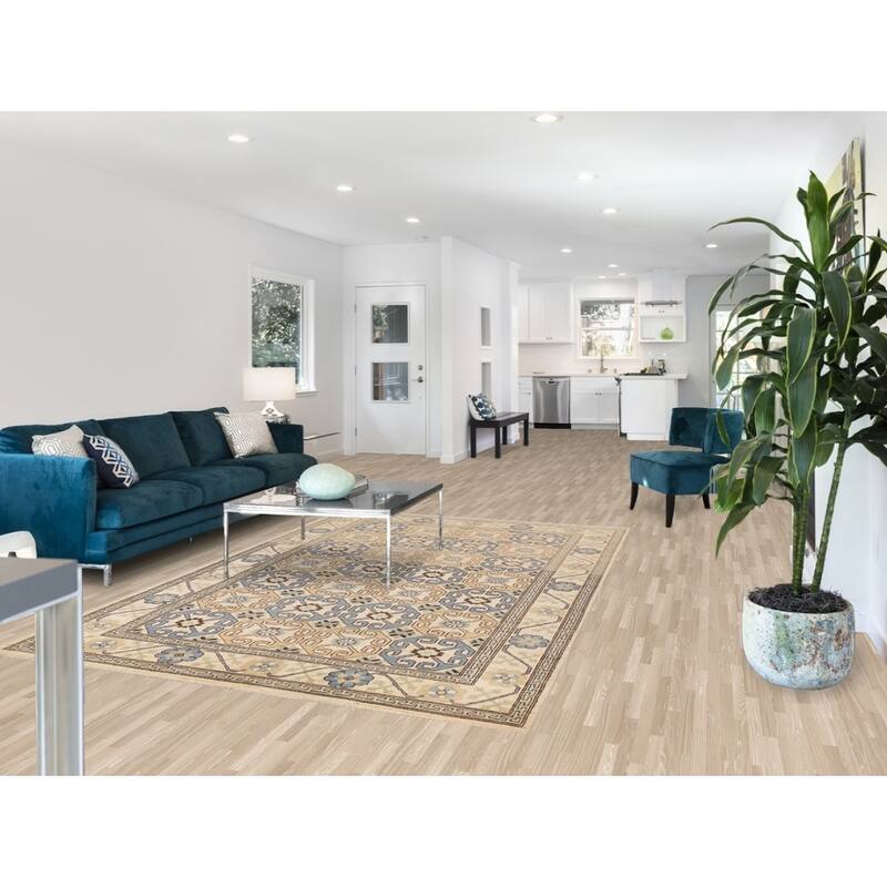 Vegetable Dye Khotan Oriental Wool Area Rug Hand-knotted Office Carpet - 5'11" x 8'10"