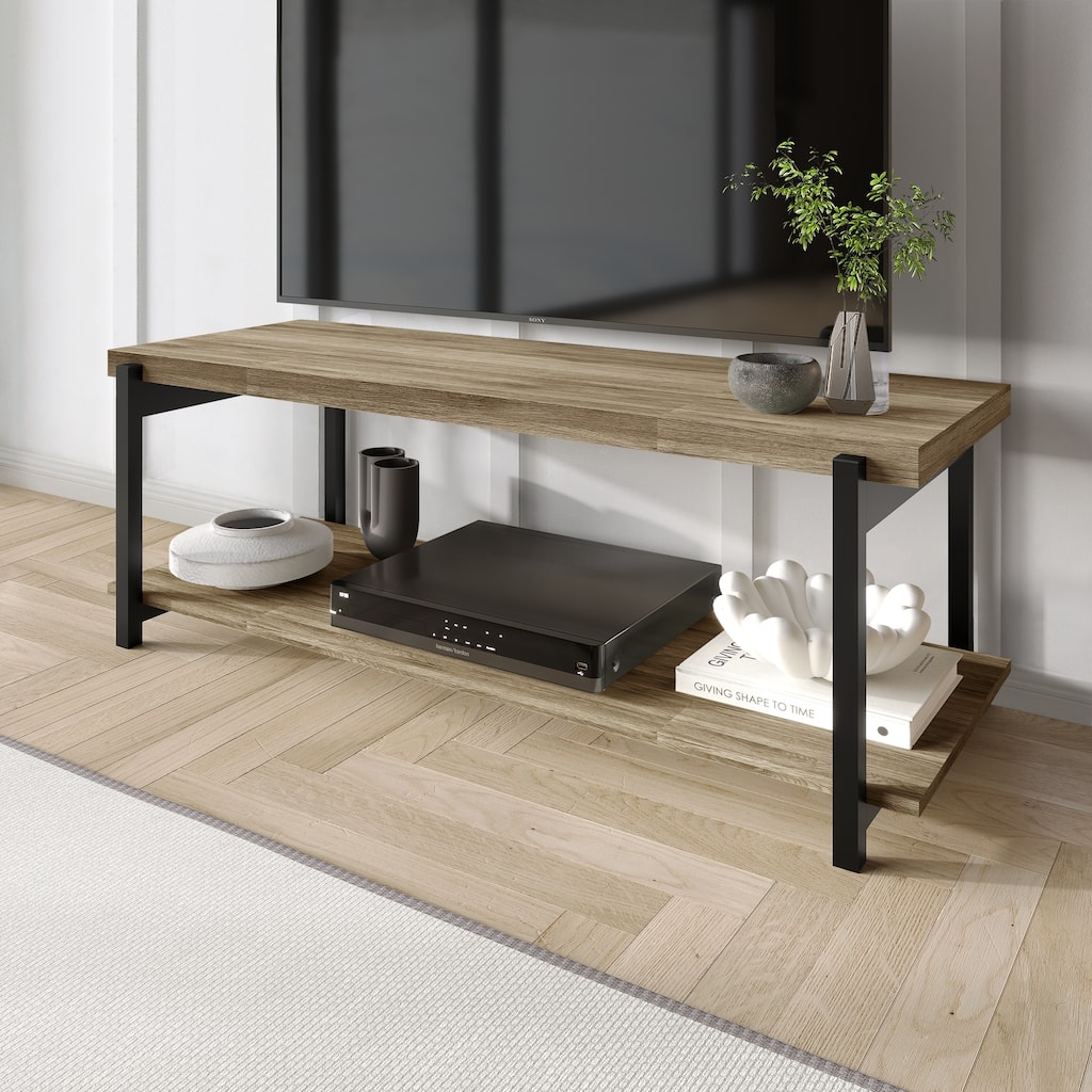 CraftPorch Rustic Metal TV Stand