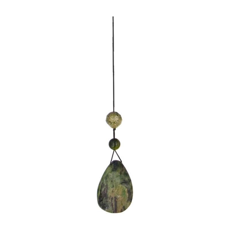 17 in. Woodstock Chakra Wind Chime - Aventurine