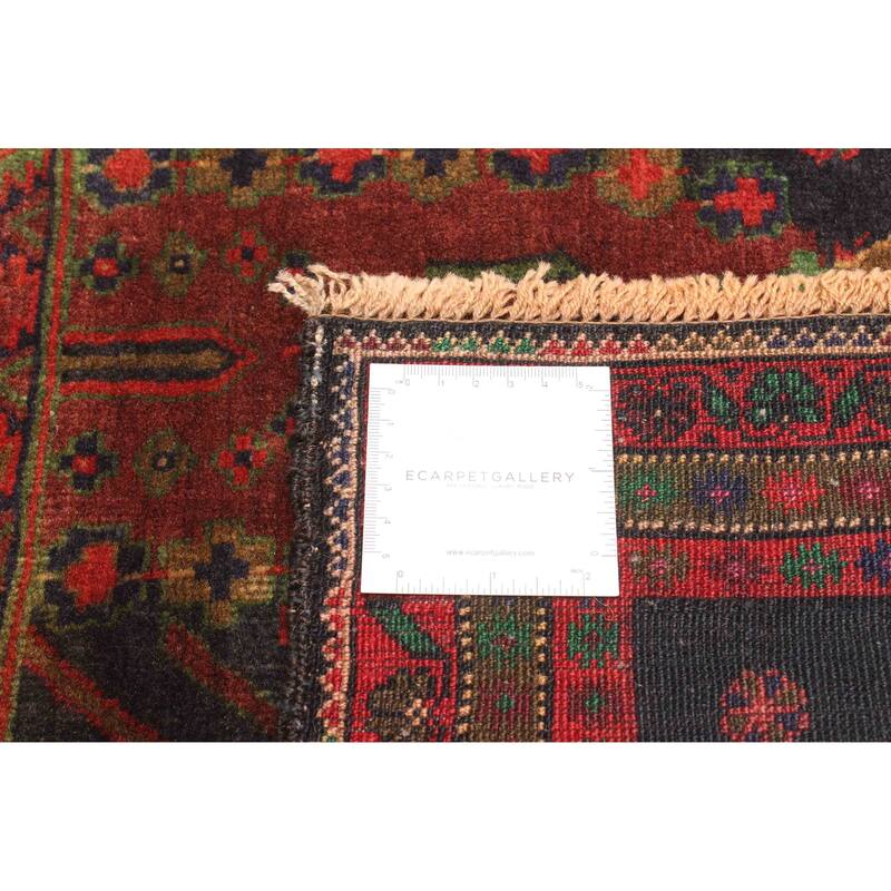 ECARPETGALLERY Hand-knotted Teimani Black Wool Rug - 2'8 x 3'10