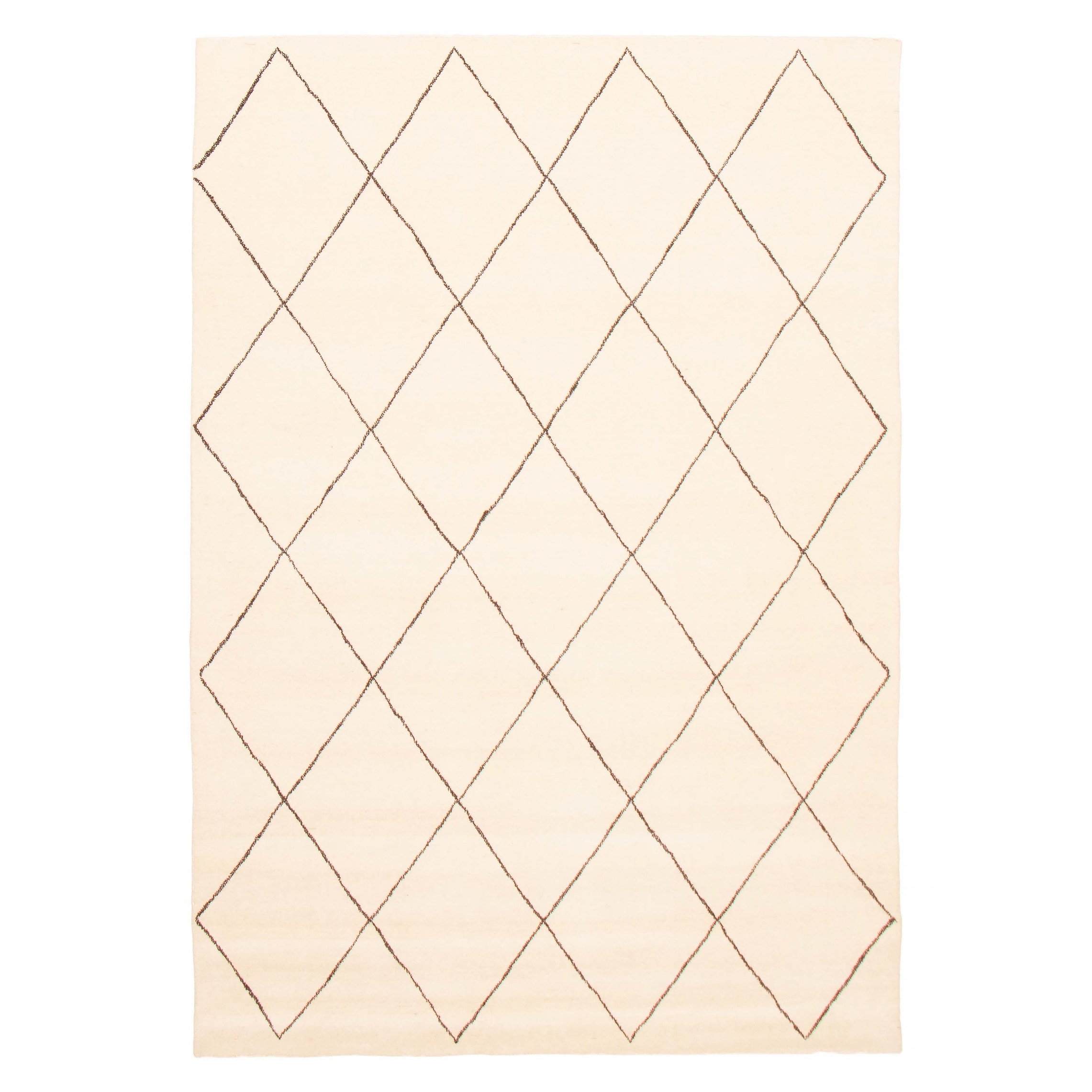 Kashkuli Gabbeh Cream Rug 6'7" x 9'8" - 6'7 x 9'8