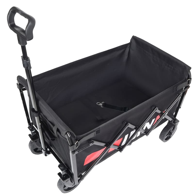 Collapsible Wagon with Wheels, Lightweight Utility Camping Wagons Carts Foldable with 3600lbs Weight Capacity, Carts