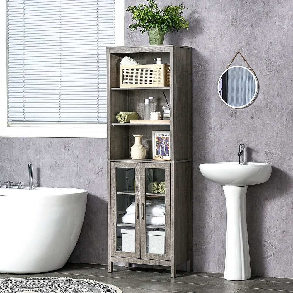 https://ak1.ostkcdn.com/images/products/is/images/direct/89544bf62ea182238a0a981293196a1e370d2c0c/kleankin-Tall-Bathroom-Storage-Cabinet-with-3-Tier-Shelf%2C-Glass-Door-Cupboard%2C-Freestanding-Linen-Tower-with-Adjustable-Shelves.jpg