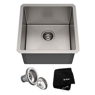 Kraus Standart PRO 17" Undermount Single Basin Stainless Steel Kitchen