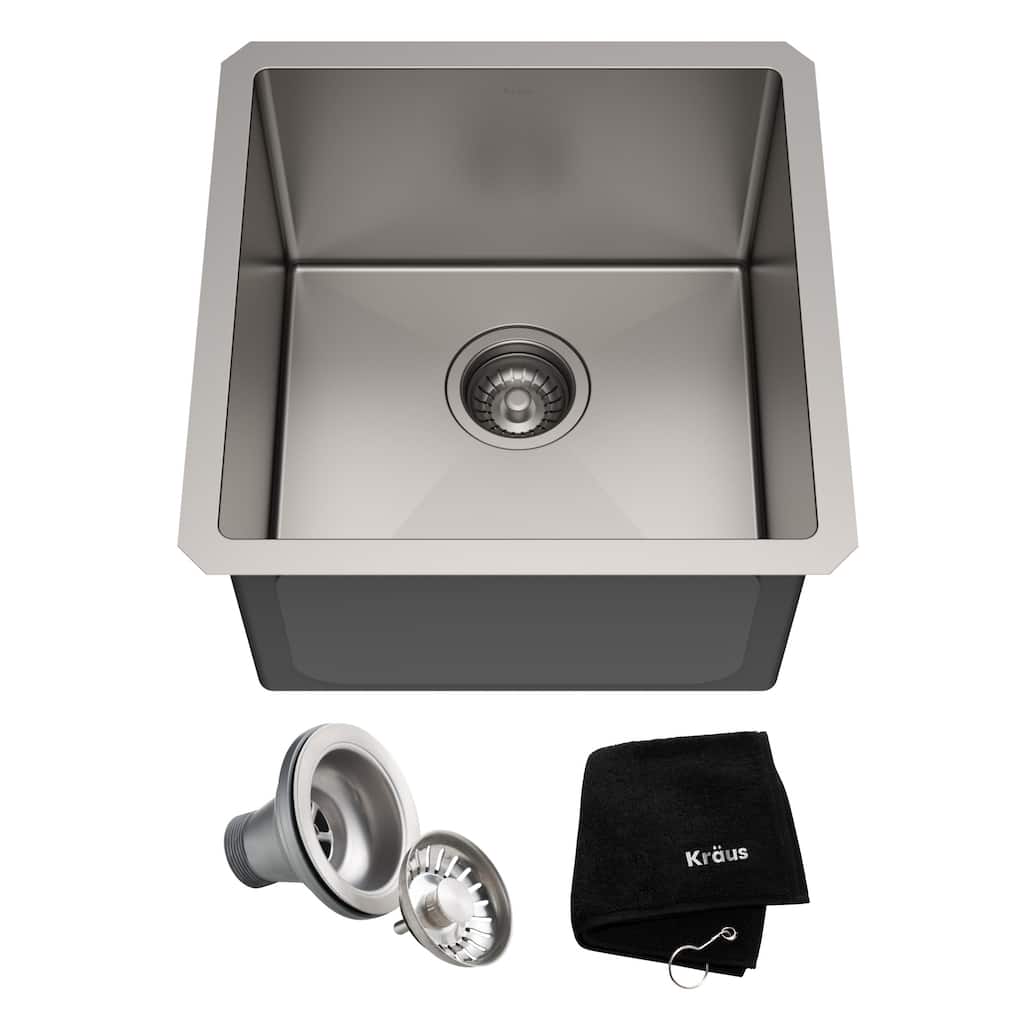 Kraus Standart PRO 17" Undermount Single Basin Stainless Steel Kitchen