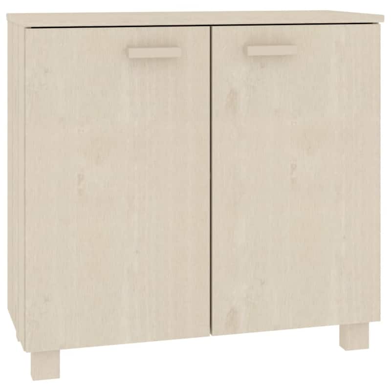 vidaXL Sideboard Buffet Cabinet for Living Room Kitchen HAMAR Solid Wood Pine - 33.5"x13.8"x31.5"
