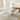 Spruce & Spring Modern Minimalist 63" Jazz White Marble Dining Table with Champagne Stainless Steel Base