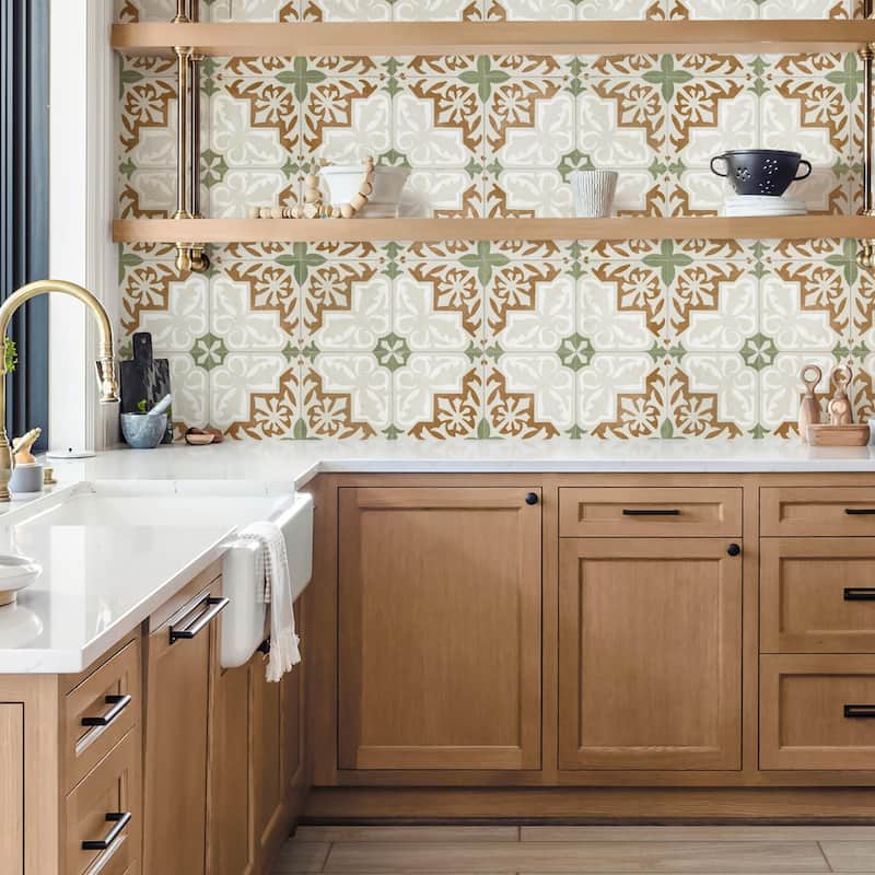 Merola Tile Kings Paname Bastille 17-5/8" x 17-5/8" Ceramic Floor and Wall Tile