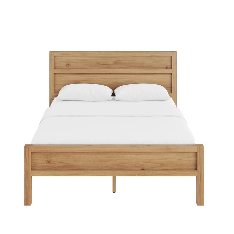 GDFStudio - Maddox Modern Wood Panel Bed with Slat System