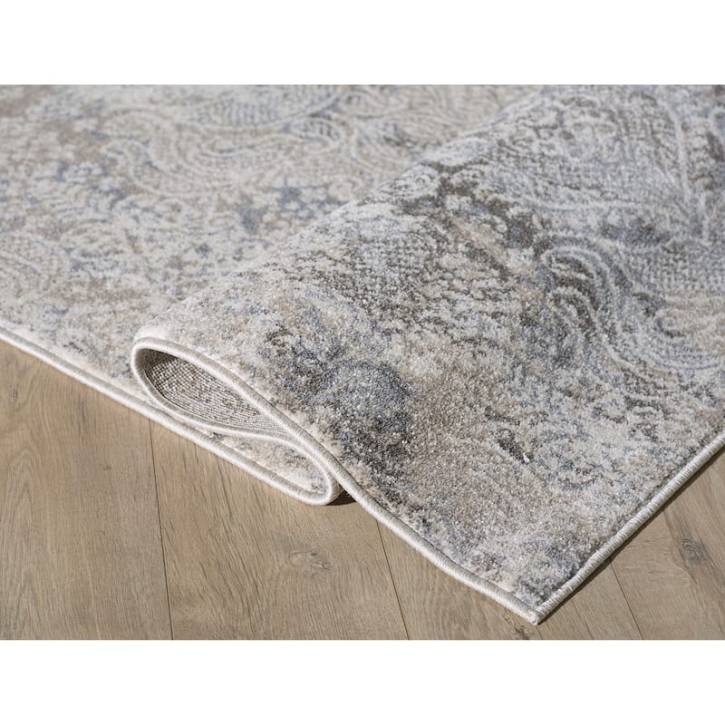 Angel Collection Faded Abstract Area Rug