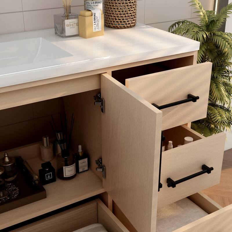 Victoria 60'' Freestanding Vanity with Single Reinforced Acrylic Sink - 59.5