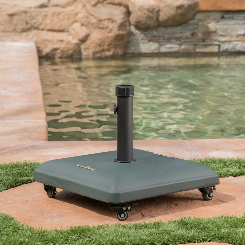 Hayward Black Steel Umbrella Base Holder by Christopher Knight Home