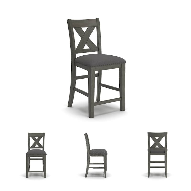 Signature Design by Ashley Caitbrook Gray Counter Height Dining Table and Bar Stools (Set of 7)