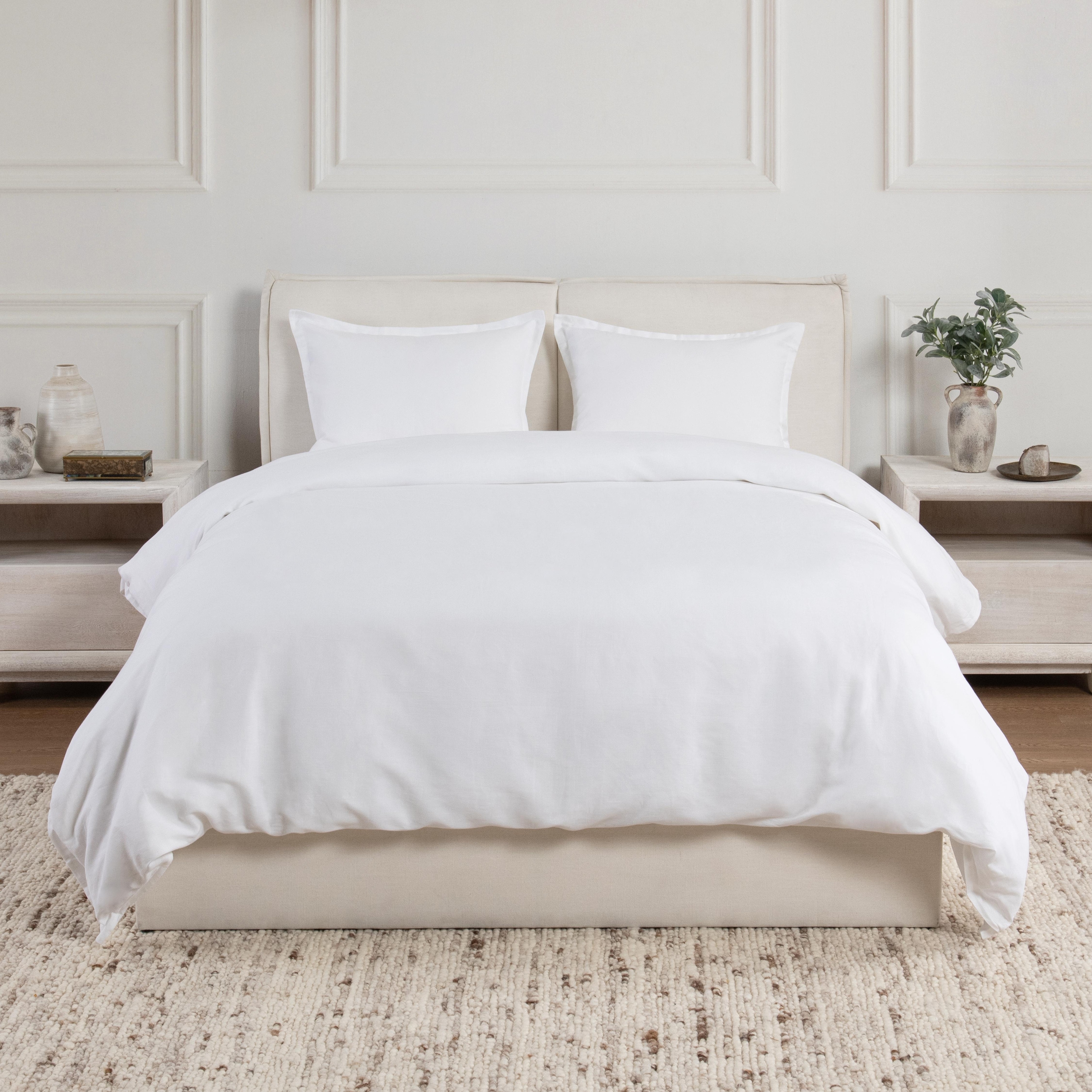Villa by Classic Home Arcadia 3-Piece Linen Blend Duvet Set