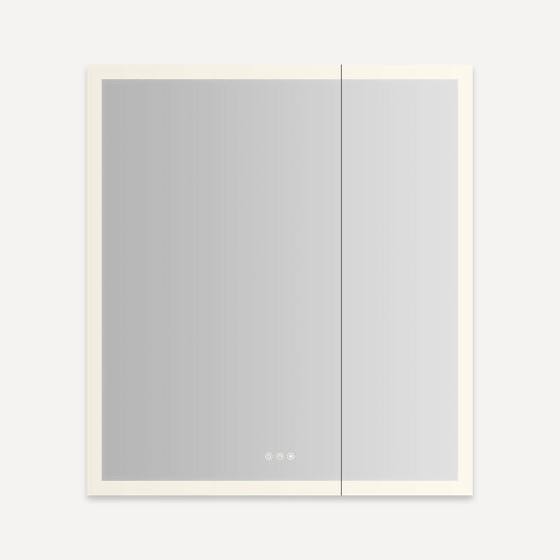 Robern AR3640D4FP2LP AiO Reserve 35-1/4" x 39-3/8" Lighted Frameless - Mirror - Mirrored Finish