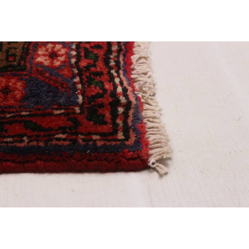 ECARPETGALLERY Hand-knotted Andelz Red Wool Rug - 3'7 x 10'10