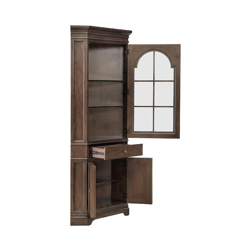 Liberty Furniture Arden Road Corner Cabinet Buffet - Width 38" x Depth 24"x Height 84"