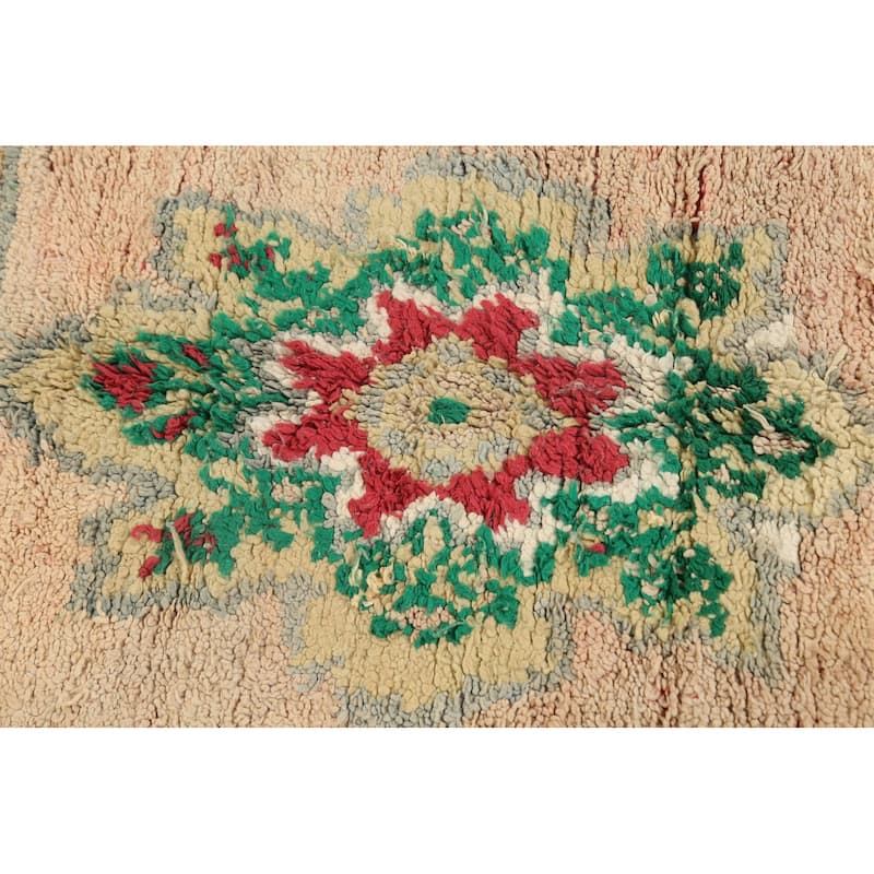 Decorative Tribal Moroccan Oriental Area Rug Wool Handmade Carpet - 5'8" x 9'7"