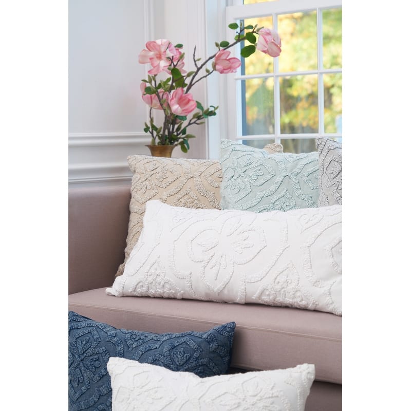 Ninny Floral Tufted Throw Pillow Collection