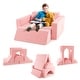 preview thumbnail 15 of 20, 8 Pieces Kids Modular Play Sofa with Detachable Cover for Playroom and Bedroom - 41.5" x 39.5" x 19" (L x W x H)