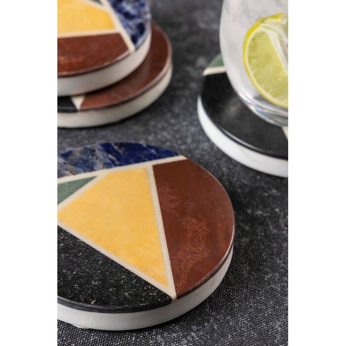 Bennett Marble Coasters, Set of 4