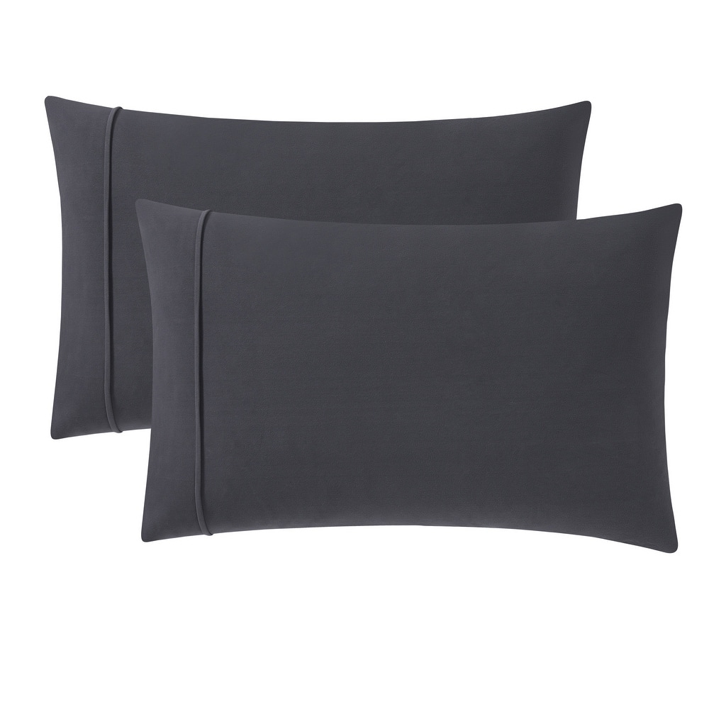 Sweet Home Collection Ultra Soft Solid Flannel Pillowcases (2-Pack)