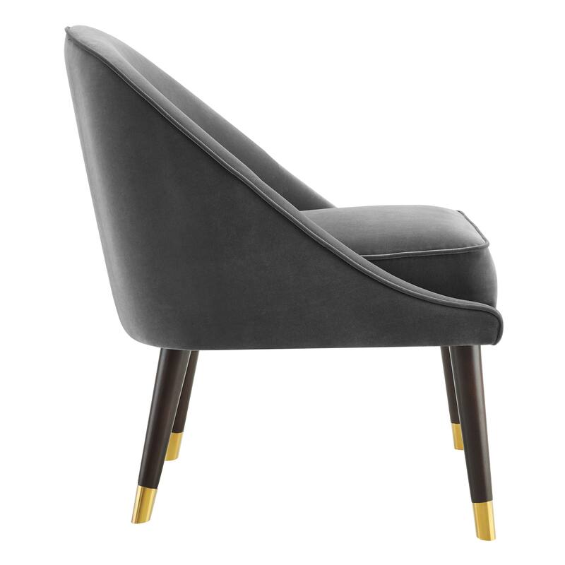 Steve Silver Almeria Velvet Mid-Century Accent Chair