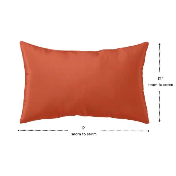 Outdoor Rust Lumbar Pillow (Set of 2) - Bed Bath & Beyond - 35978775