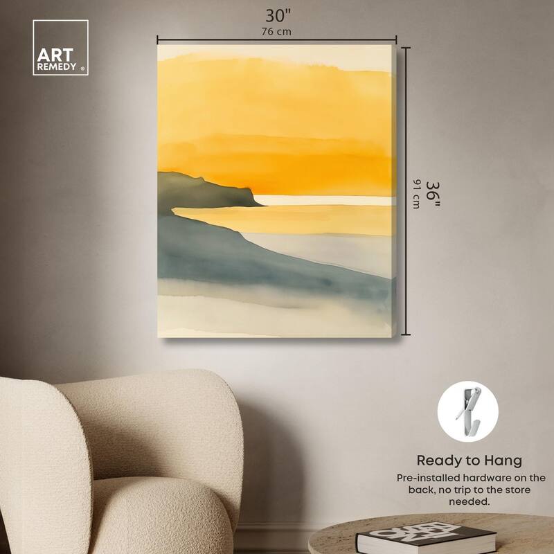Dawn on the Waves Canvas by Art Remedy, Gallery Wrapped