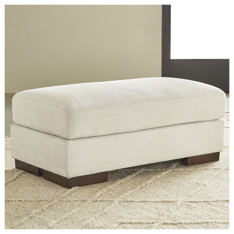 Signature Design by Ashley Maggie Ottoman - 44"W x 24"D x 18"H - Birch