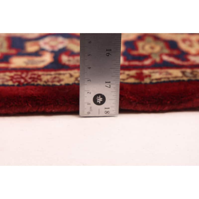 ECARPETGALLERY Hand-knotted Finest Agra Jaipur Red Wool Rug - 2'6 x 11'7