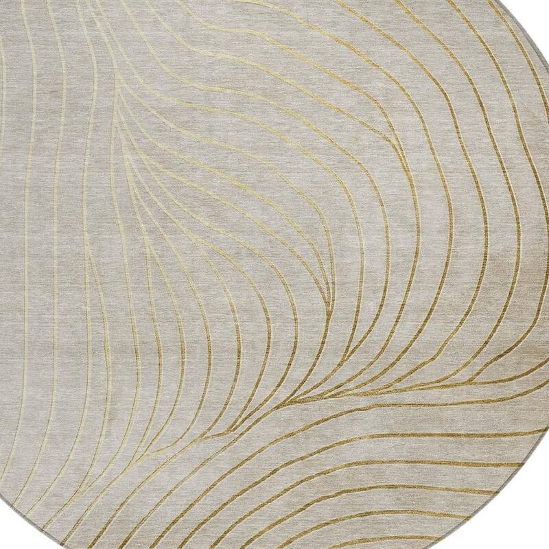 HomeRoots Abstract Transitional Rectangle Outdoor Rug