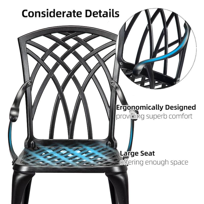 Cast Aluminum Bistro Set