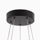 preview thumbnail 7 of 7, Modern Contemporary 10-Light LED Black Gold Chandelier Pendant Lights for Dining Room - 28" D x 6" H