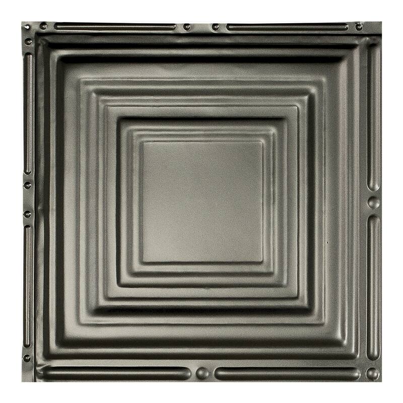 Great Lakes Tin Syracuse Lay-in Ceiling Tile - Argento - Sample