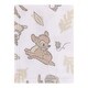 preview thumbnail 1 of 2, Disney B is for Bambi Tan, Gray, and White Super Soft Plush Baby Blanket