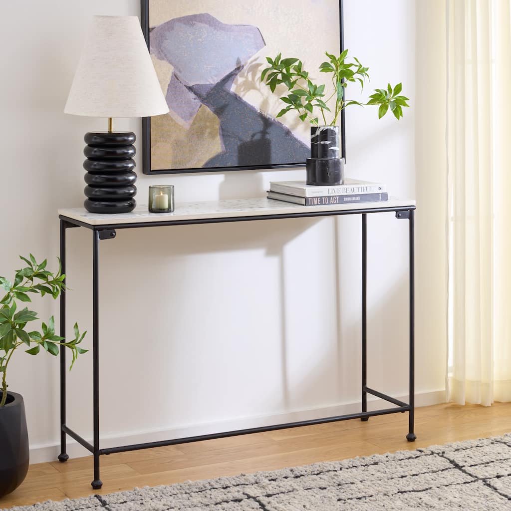 SAFAVIEH Home Amelina Ceramic Console Table - 42"W x 12"D x 30"H