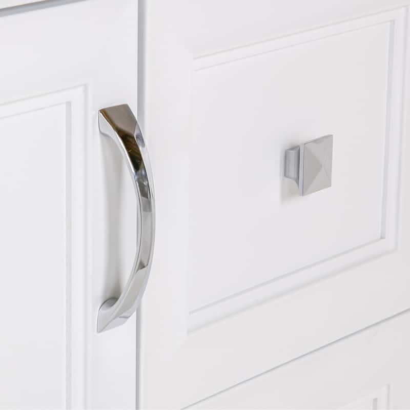 Spring Mill Cabinets Nimay 48.5" Bathroom Vanity With 1-Door Cabinet, 4 Drawers, and White Sink Top