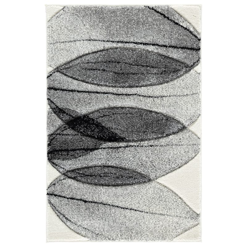SAFAVIEH Hollywood Josefine Mid-Century Modern Abstract Rug - 2' x 3' - Ivory/Grey