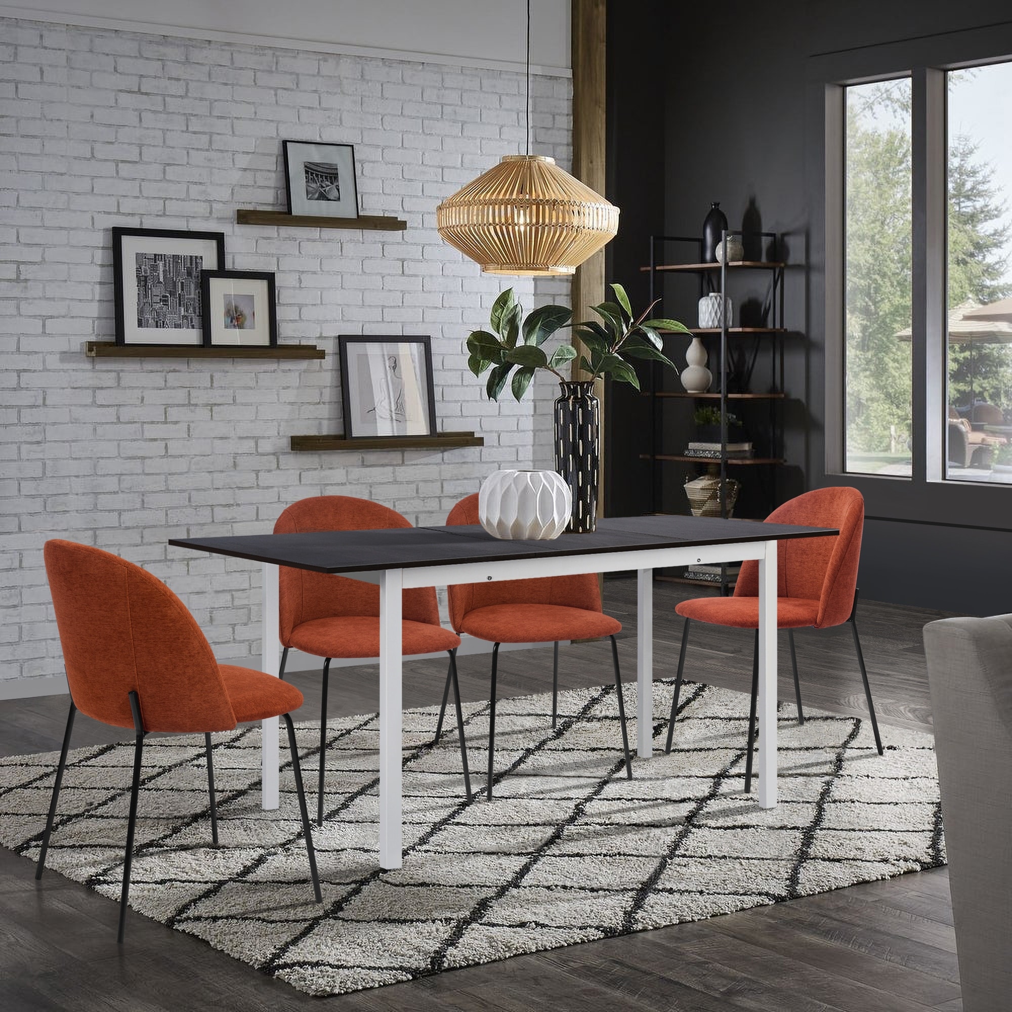 Furniture R Modern Extendable 5-Piece Dining Set