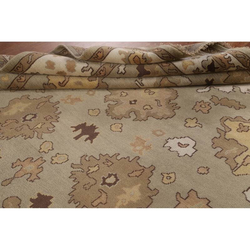 Oushak Oriental Area Rug Handmade Bedroom Wool Carpet - 9'1"x 11'11"