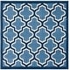 preview thumbnail 92 of 127, SAFAVIEH Amherst Erma Modern Rug 5' Square - Light Blue/Navy - Square