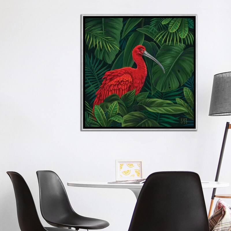 iCanvas "Scarlet Ibis" by Vasilisa Romanenko Framed
