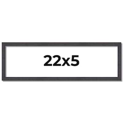 22x5 Frame Brown Solid Wood Picture Frame - Complete Modern Photo