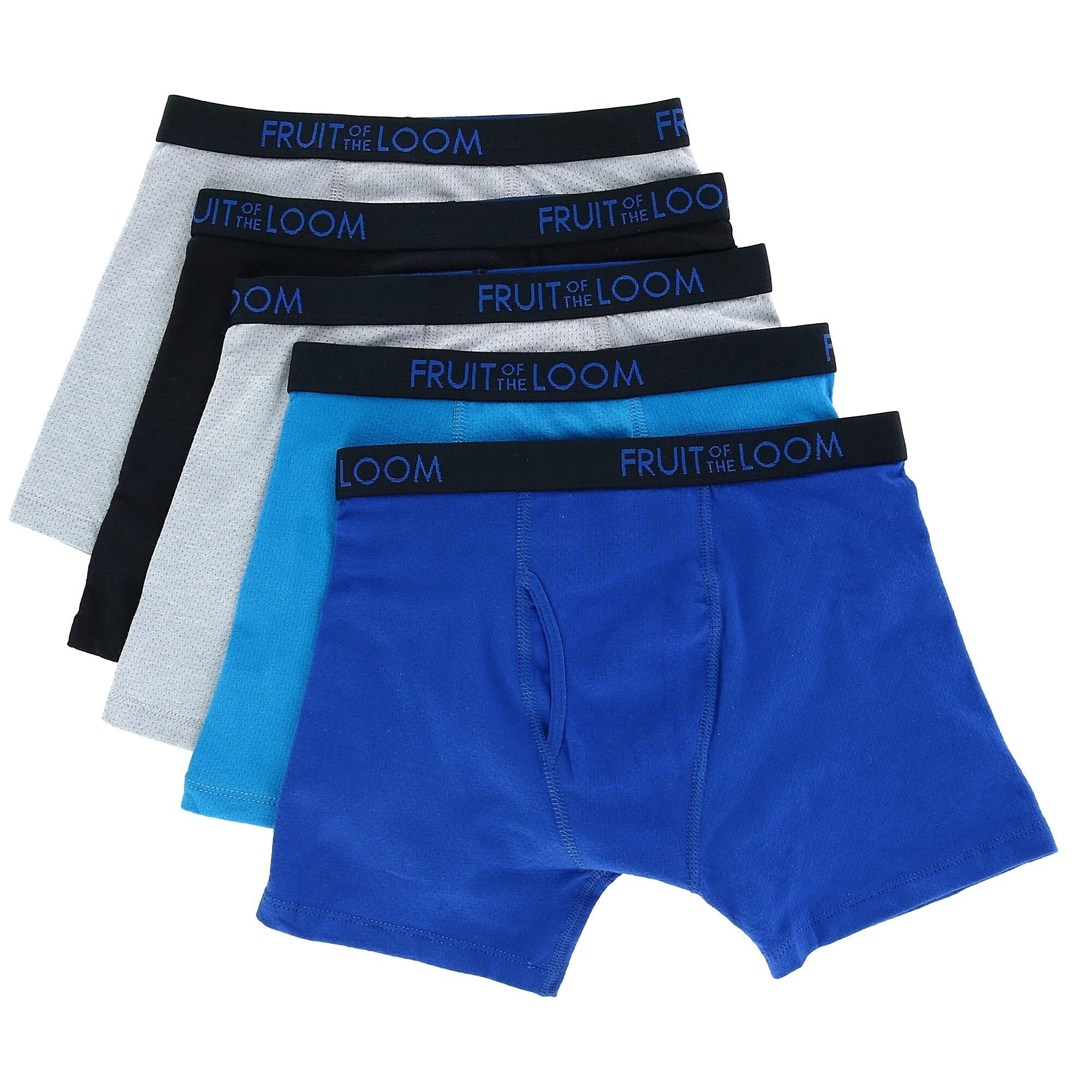 Shop Fruit Of The Loom Boy S Breathable Mesh Boxer Briefs