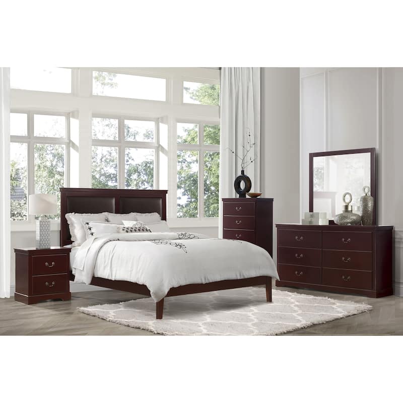 Classic Solid Wood Nightstand, Bedside Storage Cabinet with Nickel Handles Drawer, Entry Side Table with Wooden Countertops