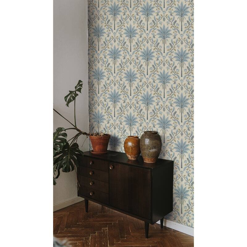 Ariara Palm Trellis Non-Pasted Wallpaper - Covers 56 Square Feet