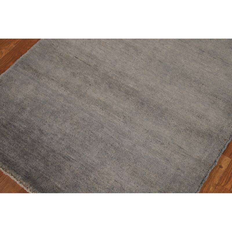 Hand Knotted Oriental 100% Wool Carpet Modern Modern Multi-Colored Gabbeh Area Rug - 4' 0'' X 2' 8''