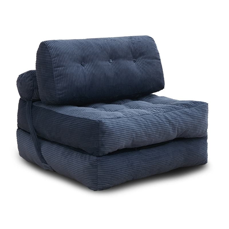Mixoy W32''/W50'' Corded Velvet Fabric Folding Floor Lazy Futon Sofa Bed