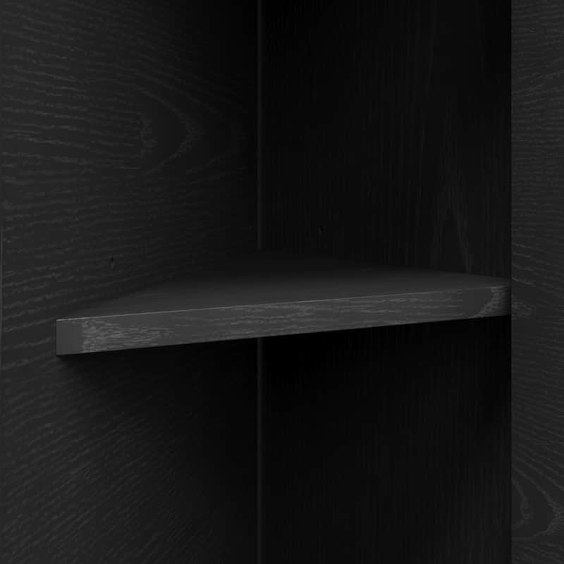 Corner TV Stands for TVs up to 55'', Media Console Table with Adjustable Shelves